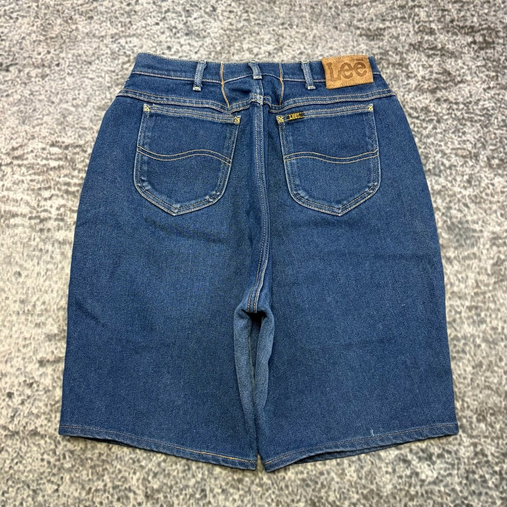 Vintage Lee Denim Jean Shorts Mens 30 Blue Casual Bermuda 90s Jorts